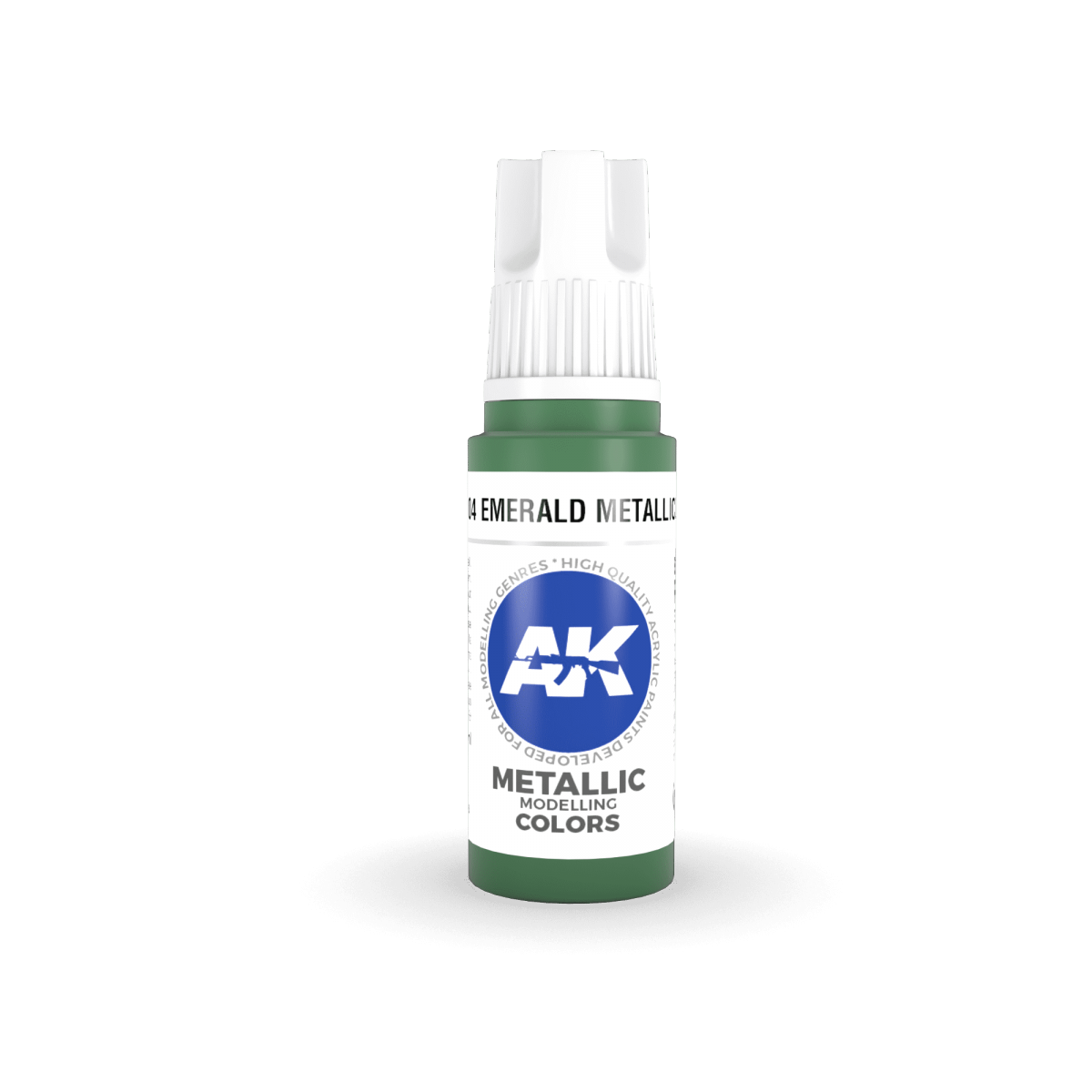 AK Interactive AK11204 EMERALD METALLIC GREEN – METALLIC 17ml – immagine 2