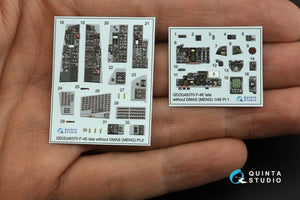 Quinta Studio QDS-48370 F-4E tardif sans DMAS Intérieur imprimé en 3D et coloré sur papier décalcomanie (Meng) (Petite version) 1/48 – image 3