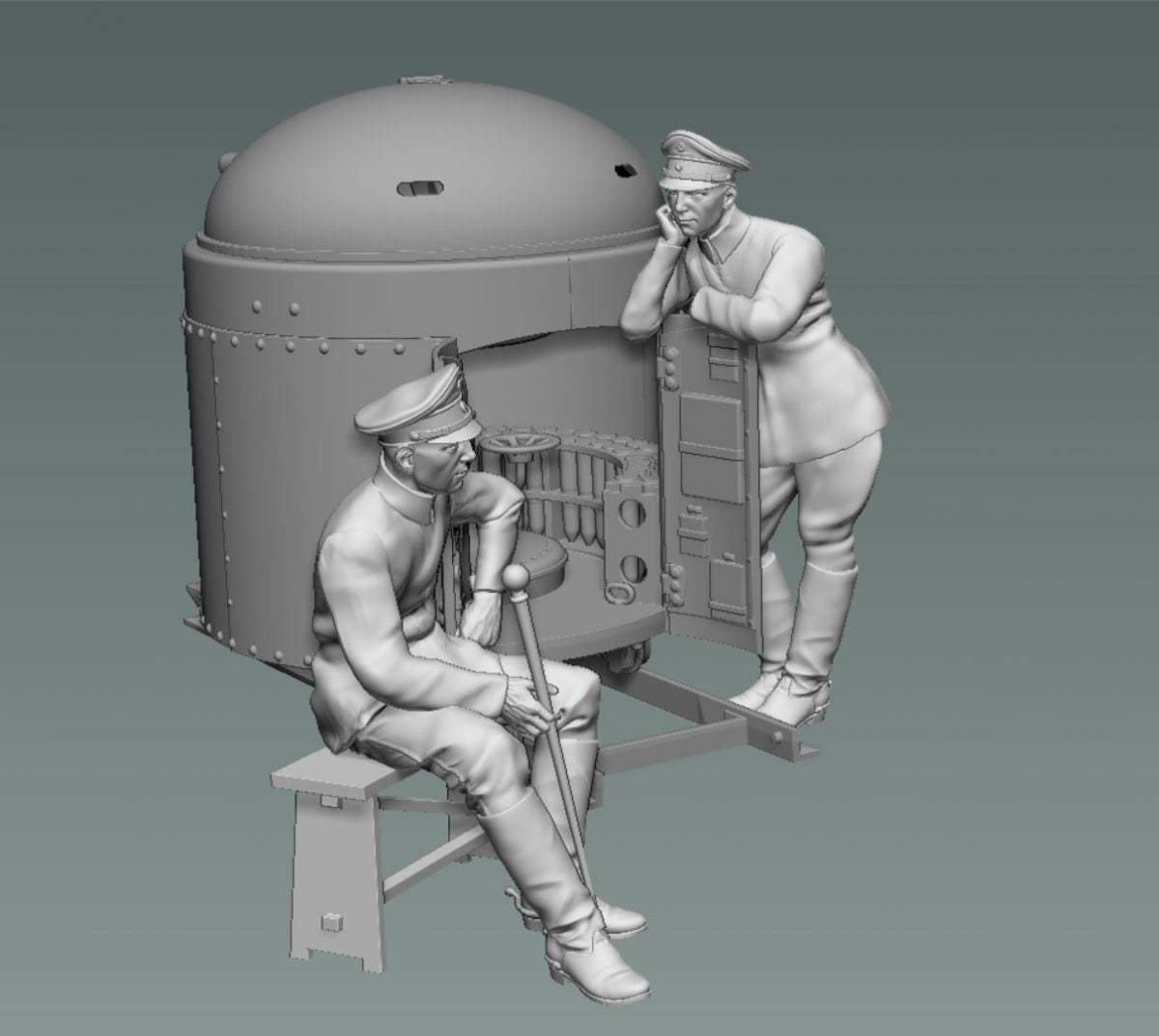 Copper State Models F35-050 Fahrpanzer german sitting officer 1/35 – Bild 4