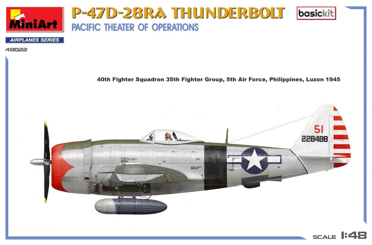 MiniArt 48022 P-47D-28RA THUNDERBOLT. PACIFIC THEATER OF OPERATIONS. BASIC KIT 1/48 – Bild 3