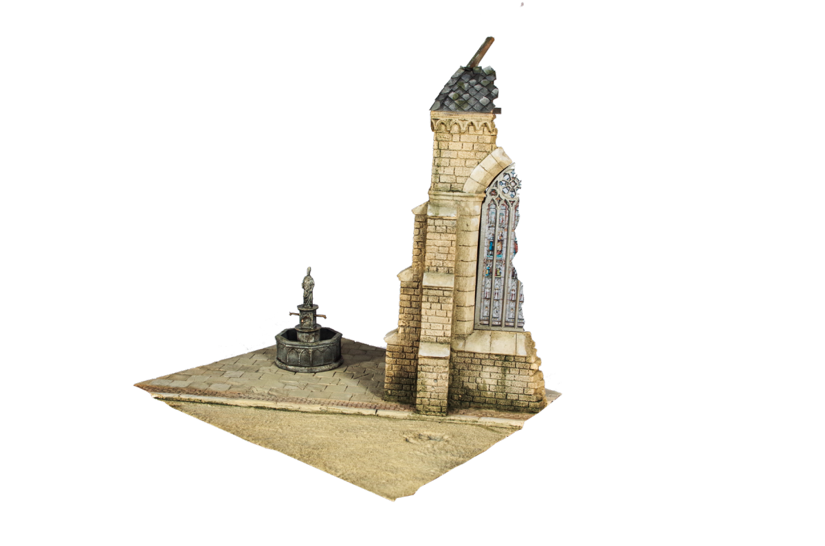 RT-Diorama 35038 Diorama Base: Small Church Corner &amp;quot;Forgotten Sanctuary&amp;quot; 1/35 – immagine 4