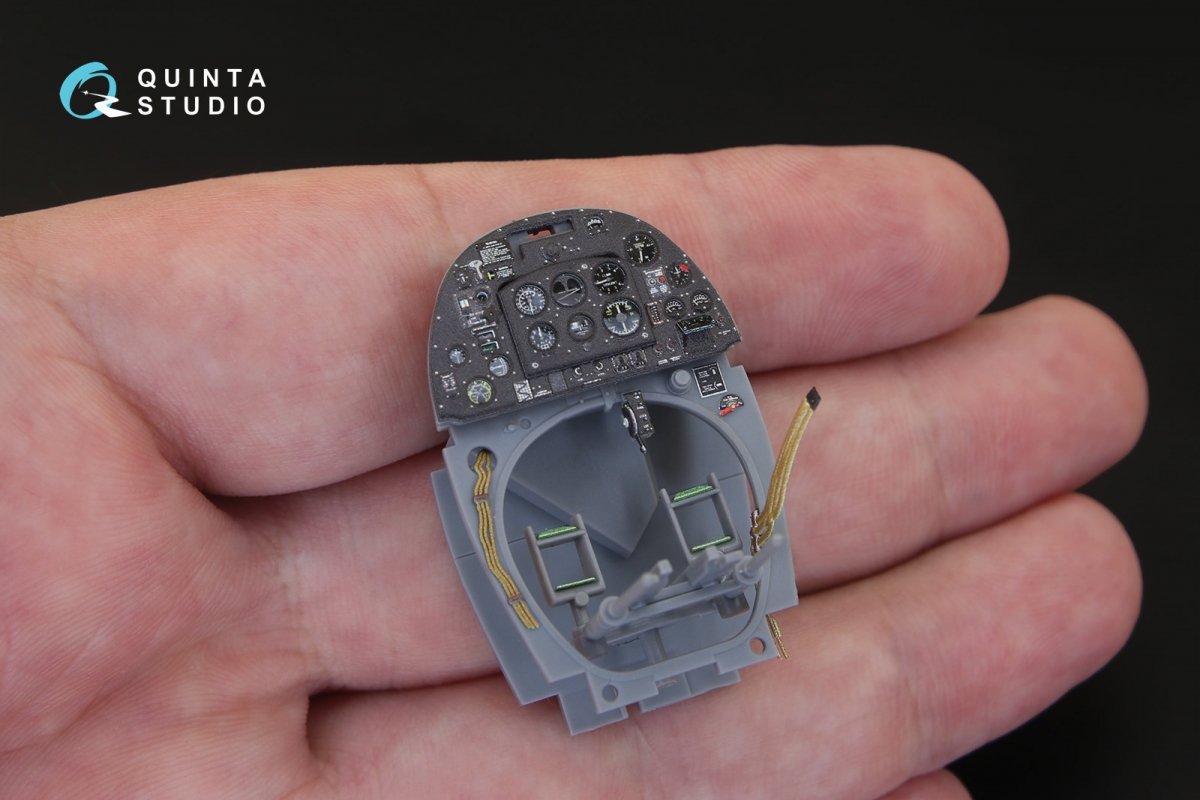 Quinta Studio QD32020 Spitfire Mk.XVI 3D-Printed &amp;amp; coloured Interior on decal paper (for Tamiya kit) 1/32 – immagine 4