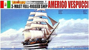 Aoshima 04427 Italian 3-Mast Full-Rigged Ship Amerigo Vespucci 1/350
