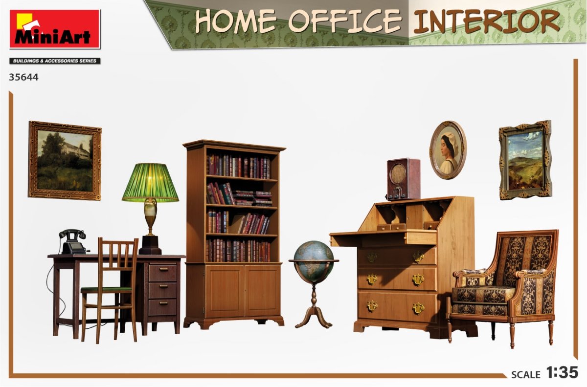 MiniArt 35644 HOME OFFICE INTERIOR 1/35 – imagen 2