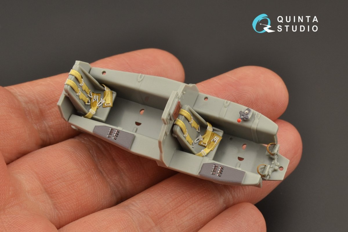 Quinta Studio QD48242 Me 163B/S 3D-Printed &amp;amp; coloured Interior on decal paper (Dragon) 1/48 – Bild 7