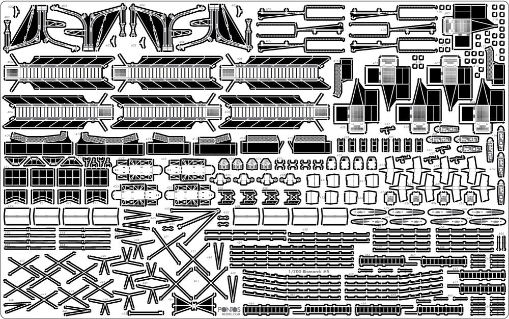 Pontos 23001F2 BISMARCK 1941 Detail Up Set Basic Ver.2 1/200 – image 6