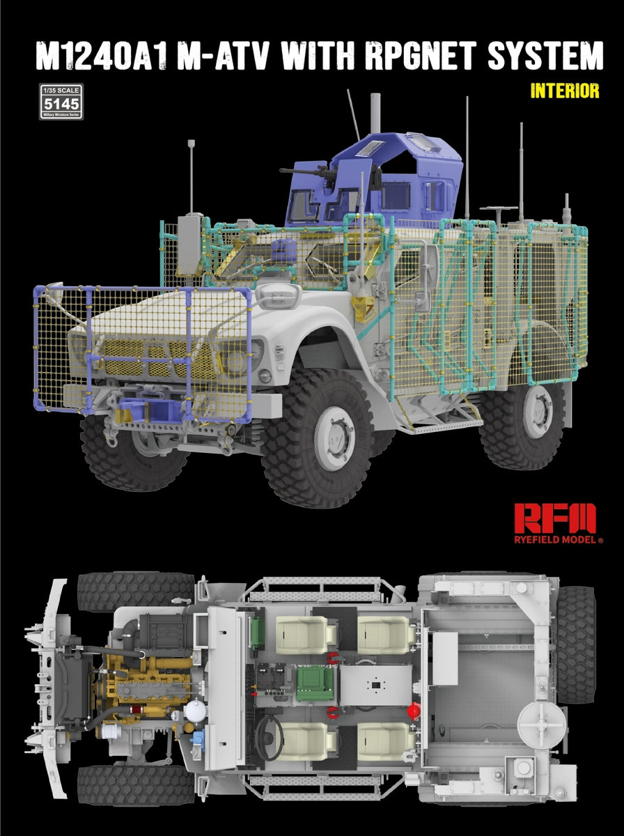 Rye Field Model 5145 M1240A1 MATV w/RPGNET System (Full Interior) 1/35 – zdjęcie 2