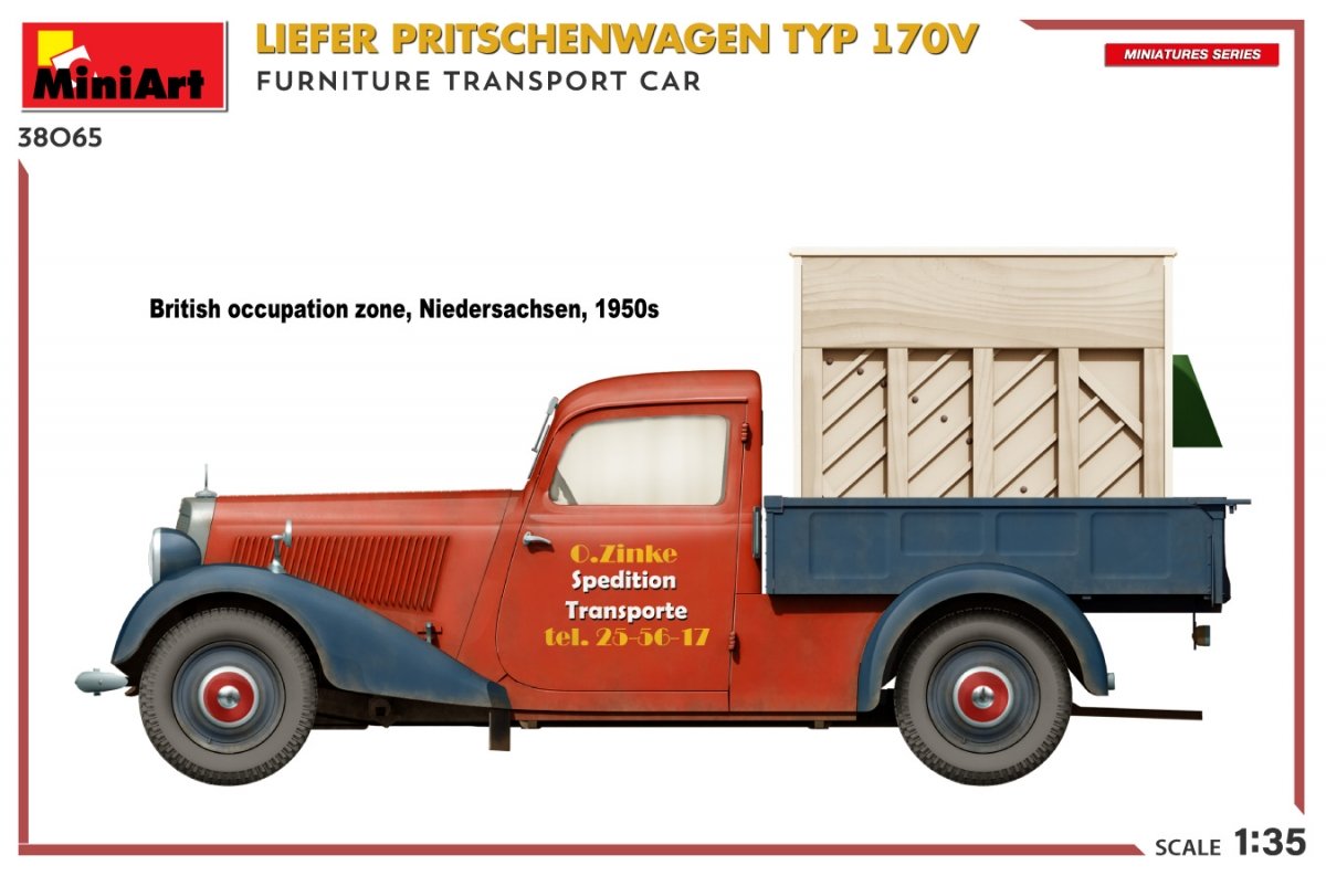 MiniArt 38065 LIEFER PRITSCHENWAGEN TYP 170V. VOITURE DE TRANSPORT DE MEUBLES 1/35 – image 12