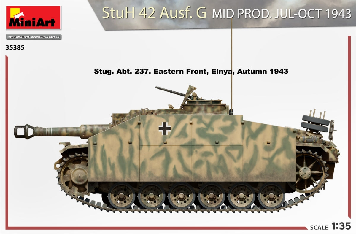 MiniArt 35385 StuH 42 Ausf. G MID PROD. JUL-OCT 1943 1/35 – immagine 9