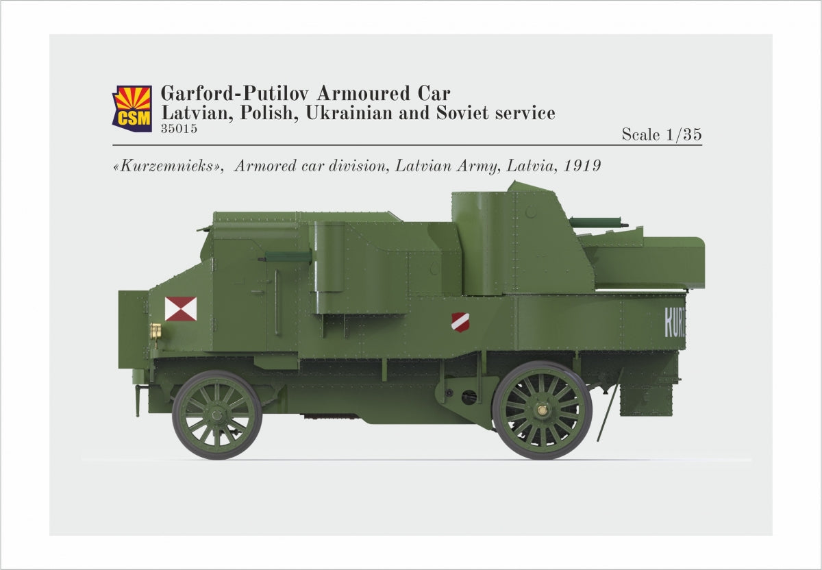 Copper State Models 35015 Voiture blindée Garford-Putilov, service letton, polonais, ukrainien, soviétique, échelle 1/35 – image 3