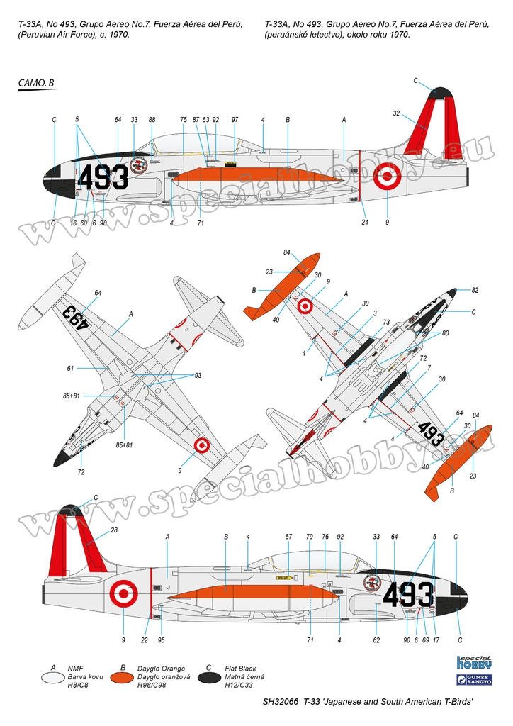 Special Hobby 32066 T-33 &amp;#39;Japanese and South American T-Birds&amp;#39; 1/32 – Bild 5