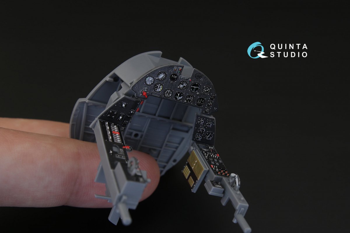 Quinta Studio QD32015 F4U-1 Corsair (Bird cage) 3D-Printed &amp;amp; coloured Interior on decal paper (for Tamiya kit) 1/32 – immagine 4