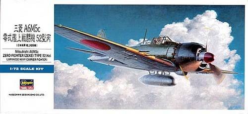 Hasegawa D23 A6M5c Zero Type 52Hei 1/72