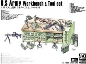 AFV Club 35302 U.S Army Workbench &amp;amp; Tool set 1/35
