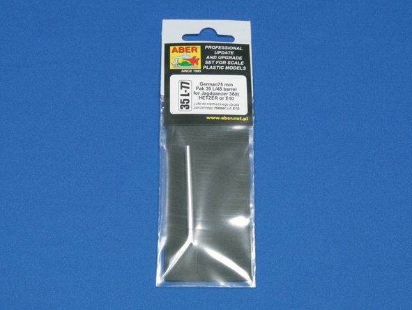 Aber 35L-077 German 75 mm Pak39 L/48 barrel for Hetzer or E10 1/35 – immagine 5
