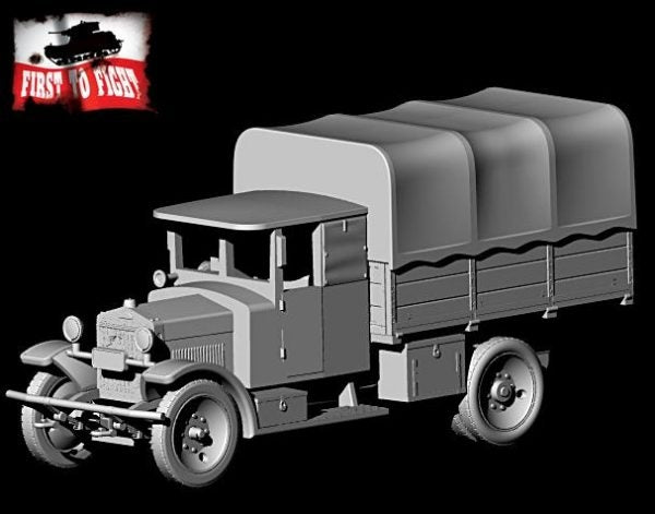 First To Fight PL129 - Polish Truck Ursus Type A, Early Version - Polski samochód ciężarowy Ursus typ A wczesna wersja 1/72