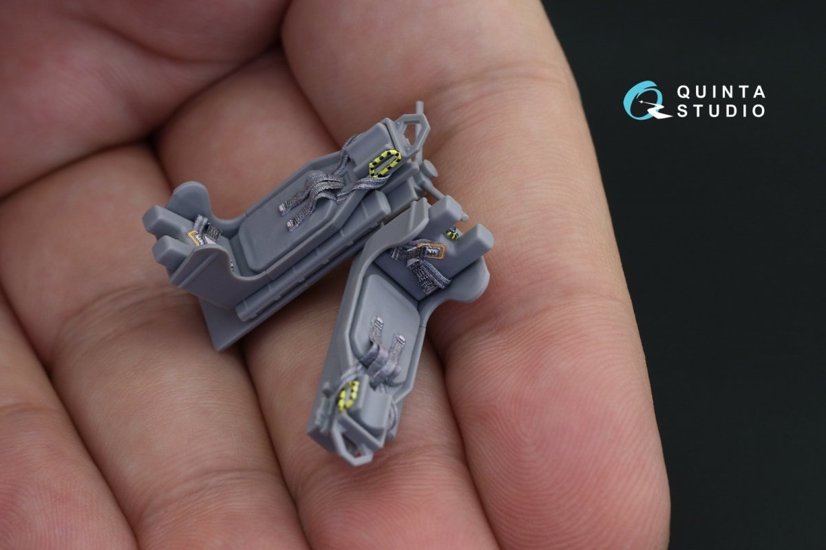 Quinta Studio QD48227 OV-10A Bronco 3D-Printed &amp;amp; coloured Interior on decal paper (for ICM kit) 1/48 – immagine 5