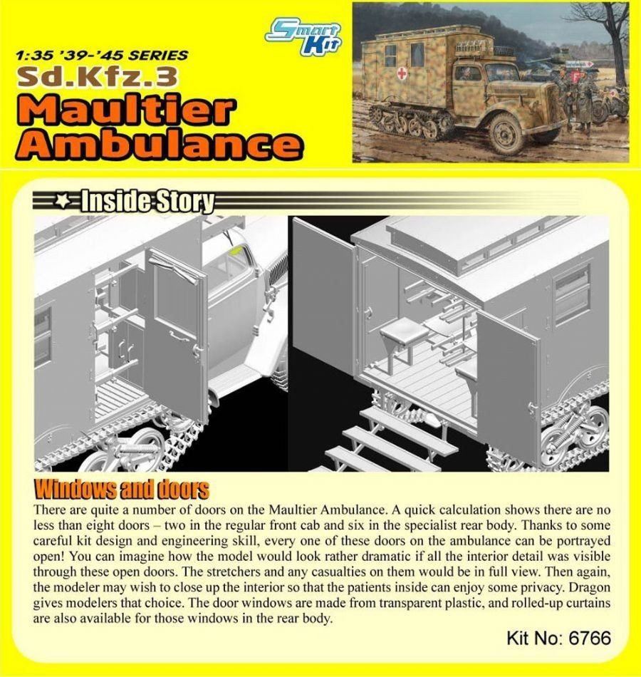 Dragon 6766 Sd.Kfz.3 Maultier Ambulance 1/35 – image 3