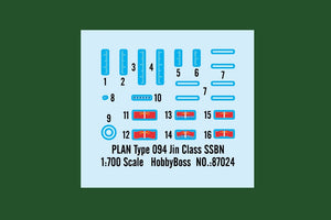 Hobby Boss 87025 PLAN Type 094A Jin Class SSBN 1/700 – Bild 4