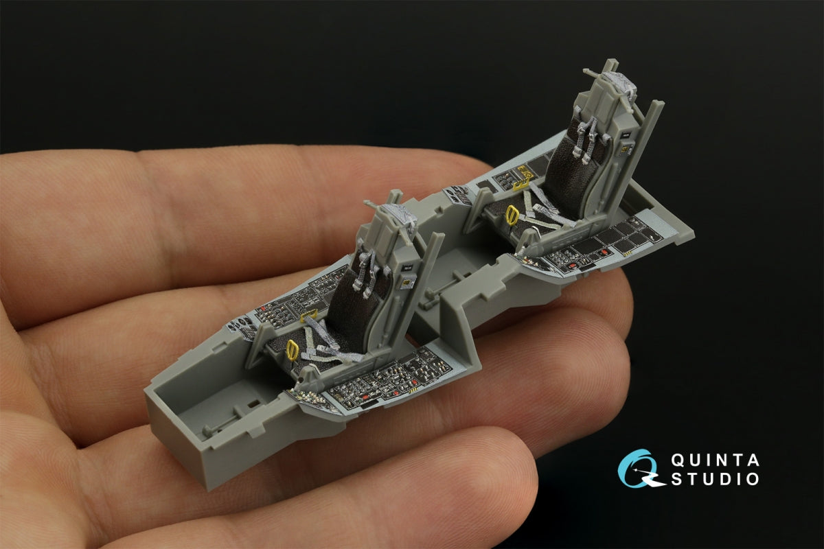 Quinta Studio QD48408 F-16D block 50 3D-Printed &amp;amp; coloured Interior on decal paper (Kinetic 2022 tool) 1/48 – zdjęcie 9