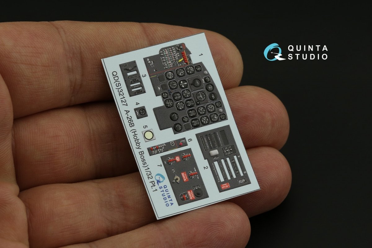 Intérieur imprimé en 3D et coloré sur papier décalcomanie Quinta Studio QDS-32127 A-26B (petite version) 1/32 – image 9
