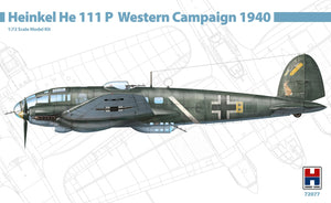 Hobby 2000 72077 Heinkel He 111 P Campagne de l&amp;#39;Ouest 1940 (HASEGAWA + CARTOGRAF + MASQUES + IMPRESSION 3D) 1/72