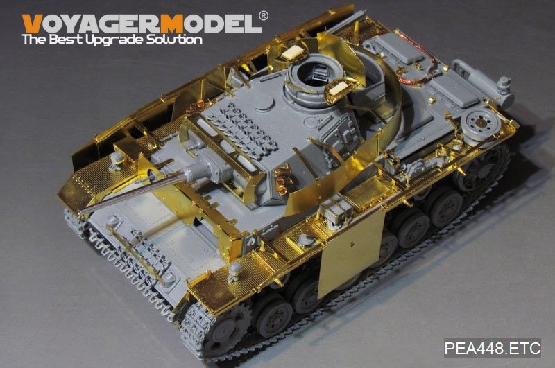 Voyager modèle PEA448 WWII allemand Pz.Kpfw.III Ausf.M/N armure supplémentaire (pour TAKOM) 1/35 – image 5
