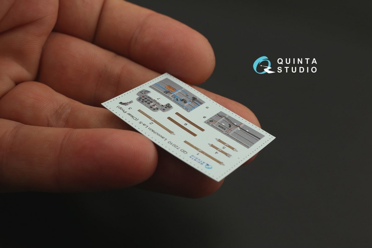 Quinta Studio QD72010 La-5 3D-Printed &amp;amp; coloured Interior on decal paper (for ClearProp kit) 1/72 – Bild 4