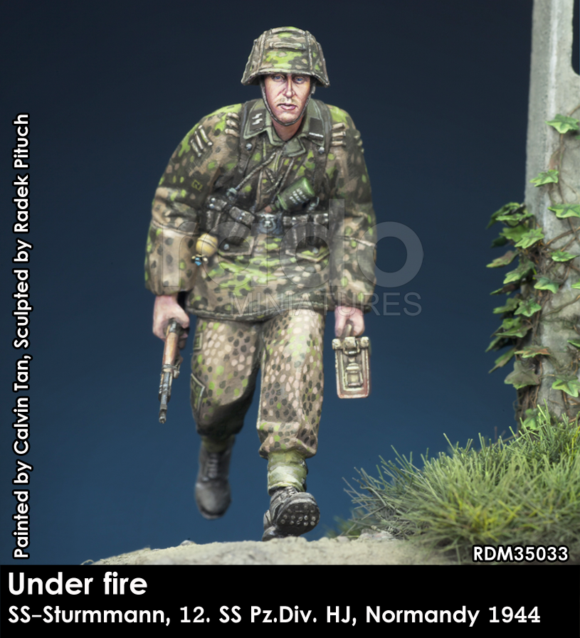 RADO Miniatures RDM35033 Under fire. W-SS Sturmmann, 12. SS-Pz.Div. HJ, Normandy 1944 1/35 – imagen 2