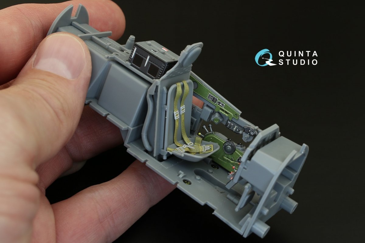 Quinta Studio QD32004 P-51D (Late) 3D-Printed &amp;amp; coloured Interior on decal paper (for Tamiya kit) 1/32 – immagine 9