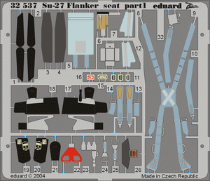 Eduard 32537 Su-27 Flanker seat 1/32 TRUMPETER – zdjęcie 2