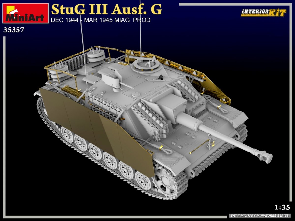 MiniArt 35357 StuG III Ausf. G DEC 1944 – MAR 1945 MIAG PROD. INTERIOR KIT 1/35 – Bild 4