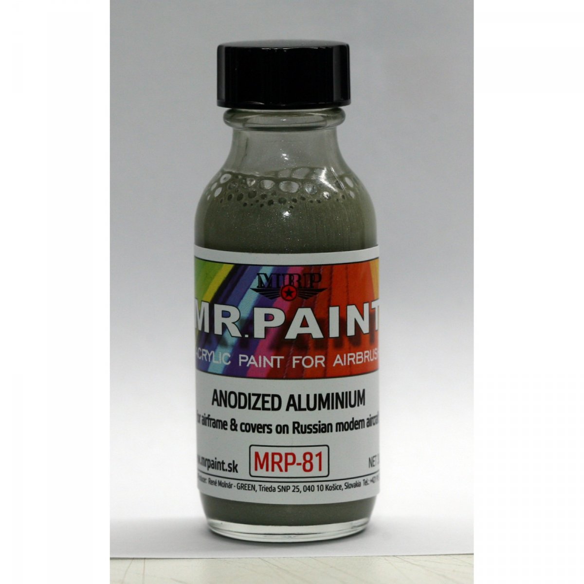 Peinture MR. Paint MRP-081 ALUMINIUM ANODISÉ Métallisé Avion russe 30 ml – image 2