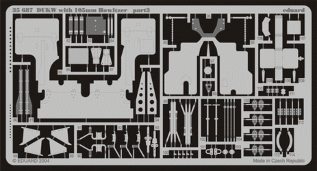 Eduard 35687 DUKW with 105mm Howitzer 1/35 Italeri – immagine 2