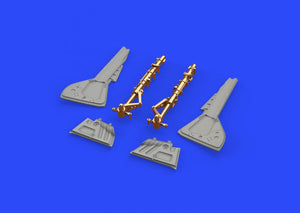Train d&amp;#39;atterrissage Eduard 648436 Fw 190A-5, jambes en bronze, échelle 1/48