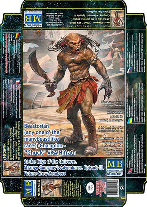Master Box 24057 Beastorian (n&amp;#39;importe laquelle des nombreuses races bestiales) Champion – « Chuck » alias Nifrath 1/24 – image 2