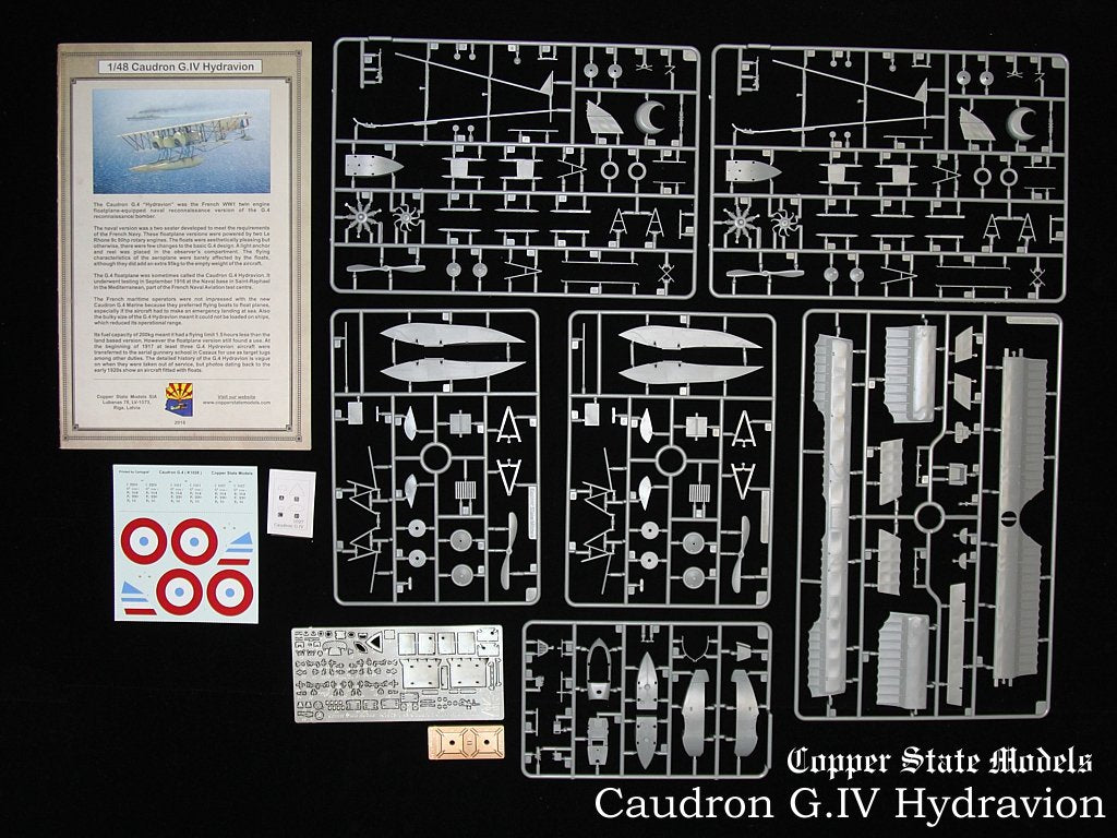 Maquette Copper State Models K1028 Caudron G.IV Hydravion 1/48