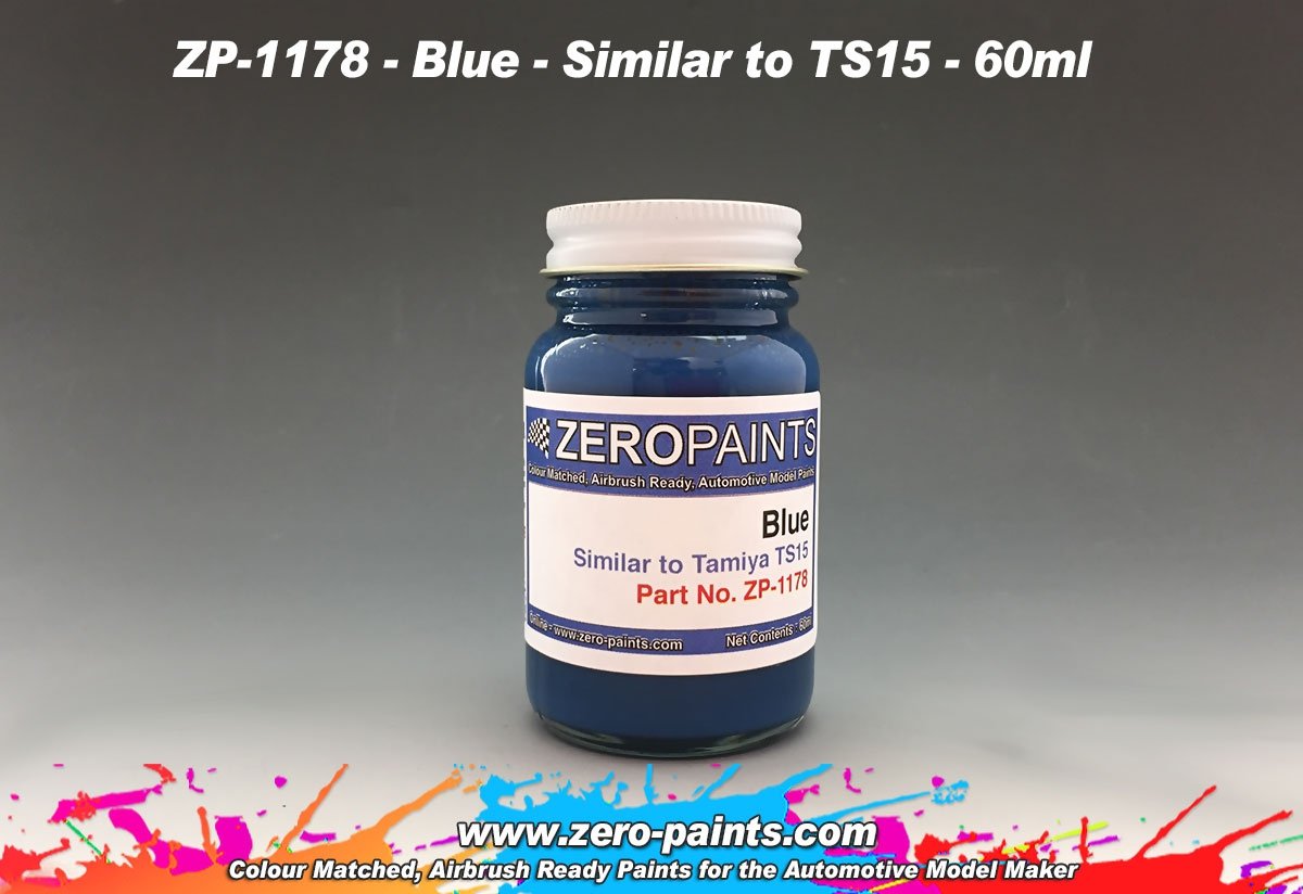 Peinture bleue Zero Paints ZP-1178 (similaire à TS15) 60 ml
