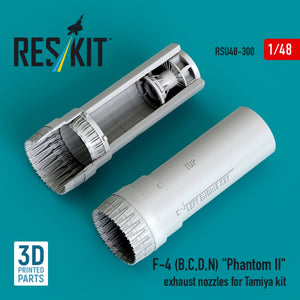 RESKIT RSU48-0300 F-4 (B, C, D, N) « Phantom II » tuyères d&amp;#39;échappement pour maquette Tamiya (impression 3D) 1/48  – image 4