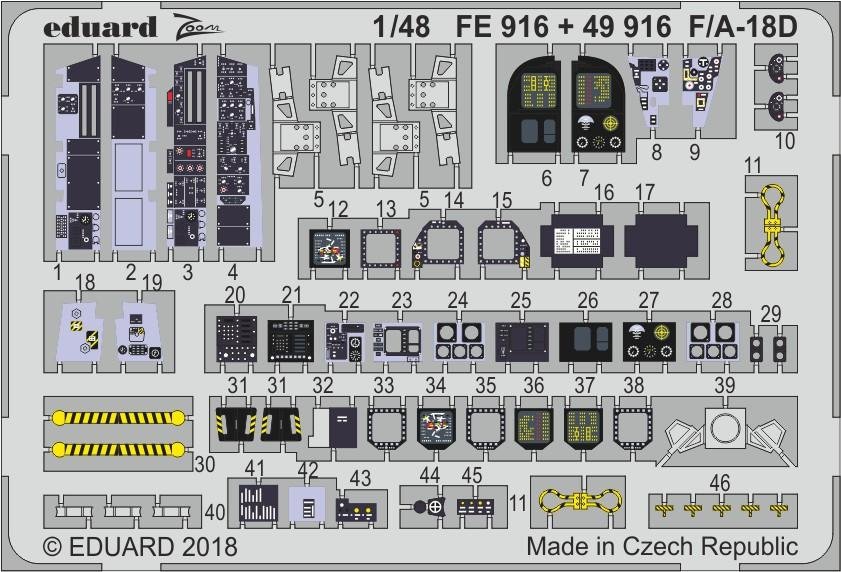 Eduard FE916 F/ A-18D KINETIC MODEL 1/48
