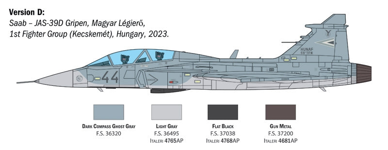 Italeri 2664 JAS-39D GRIPEN TWIN SEATER 1/48 – immagine 4