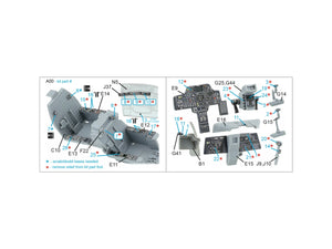 Quinta Studio QDS-48571 AH-64A 3D-Printed &amp;amp; coloured Interior on decal paper (Hasegawa) (small version) 1/48 – immagine 12