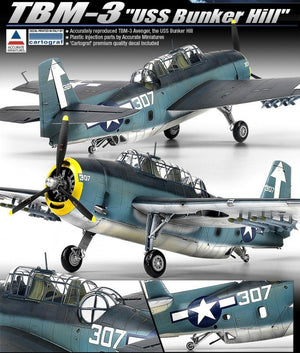 Academy 12285 TBM-3 (USS Bunker Hill) 1/48 – zdjęcie 3