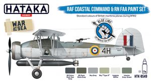 Hataka HTK-BS49 BLUE LINE – RAF Coastal Command &amp;amp; RN FAA paint set 6x17ml – image 2