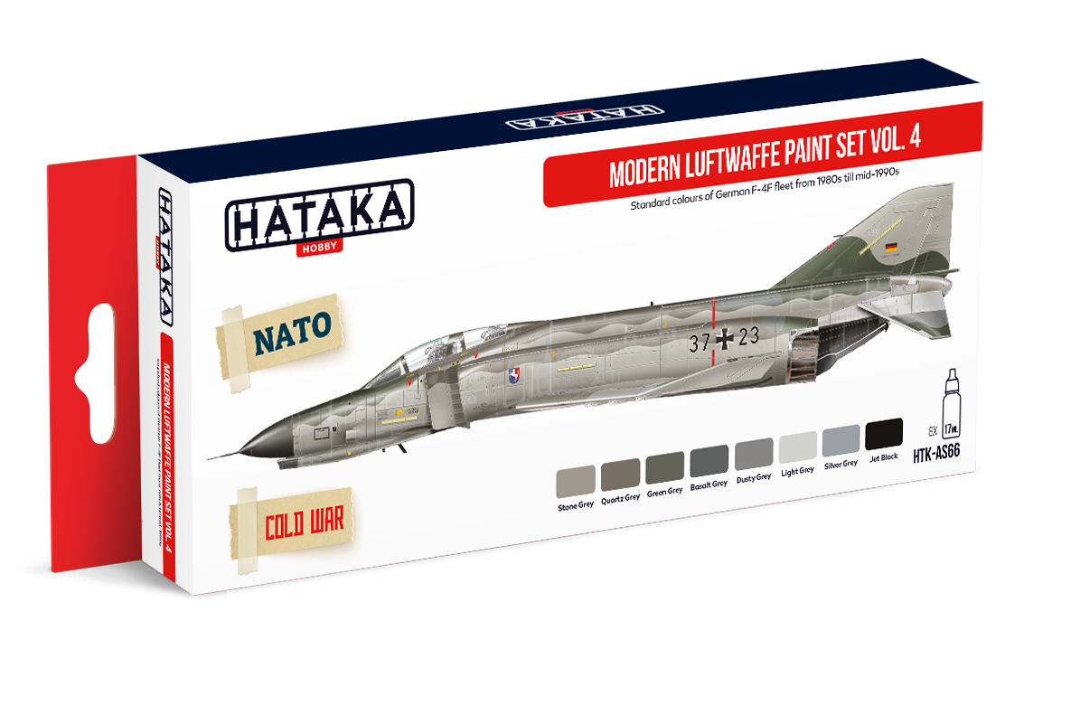 Hataka HTK-AS66 Modern Luftwaffe paint set vol. 4 (8x17ml) – immagine 2