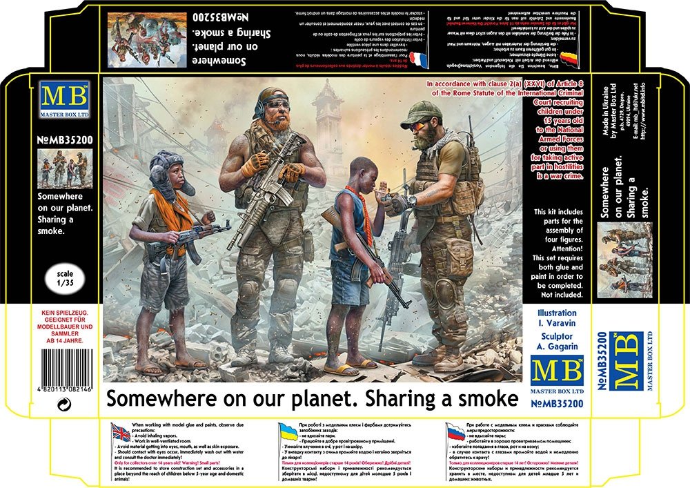 Master Box 35200 Somewhere on our planet. Sharing a smoke 1/35 – Bild 2