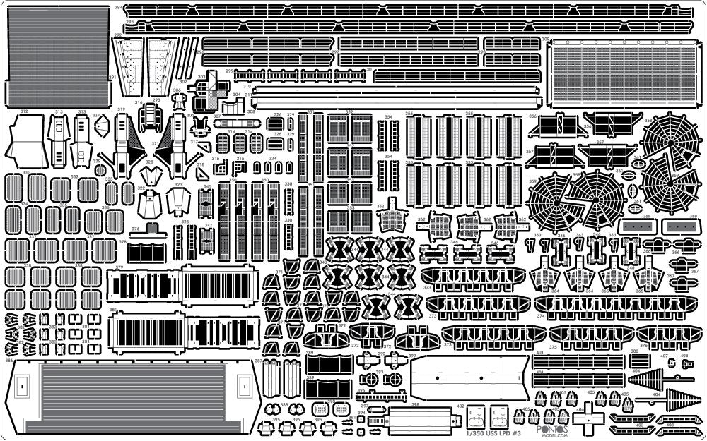 Pontos 35016F1 USS San Antonio Class LPD Detail Up Set 1/350 – zdjęcie 14