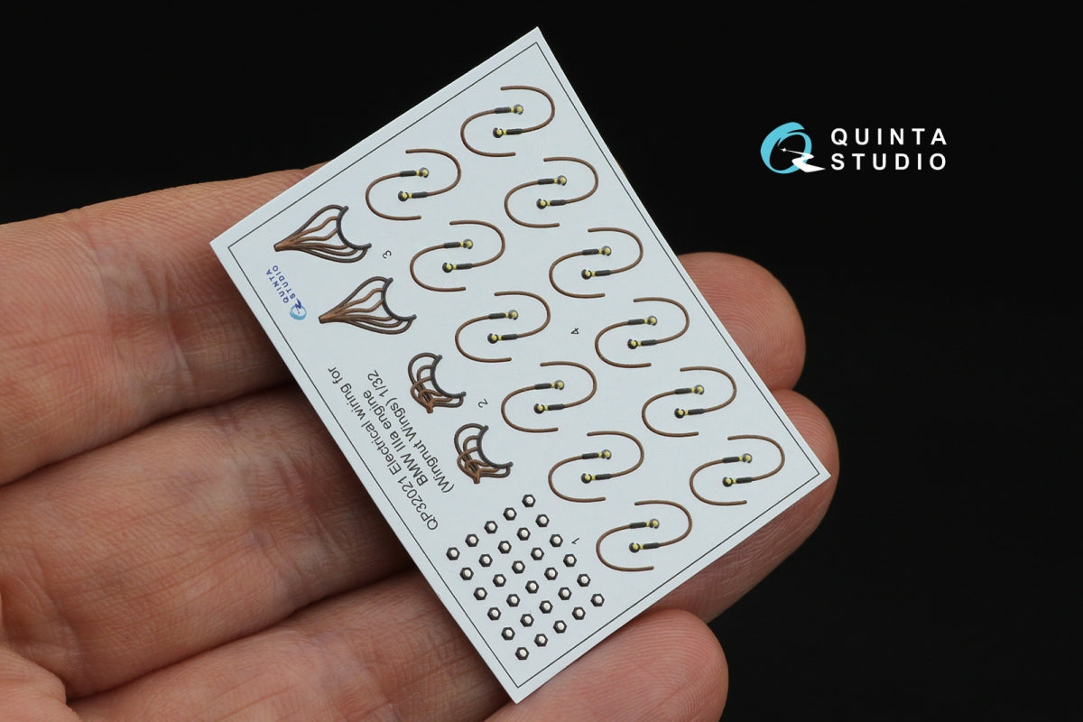 Quinta Studio QP32021 BMW III Electrical wiring, for Fokker D.VIIF (Wingnut Wings) 1/32 – immagine 5