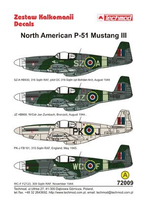 Techmod 72009 - North American P-51 Mustang III 1/72 – zdjęcie 2