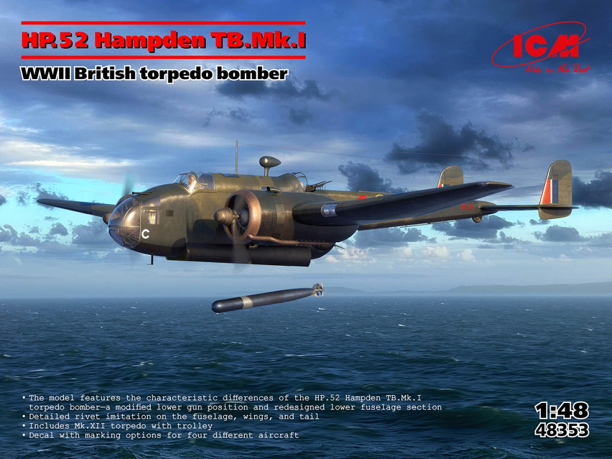ICM 48353 HP.52 Hampden TB MK. I 1/48